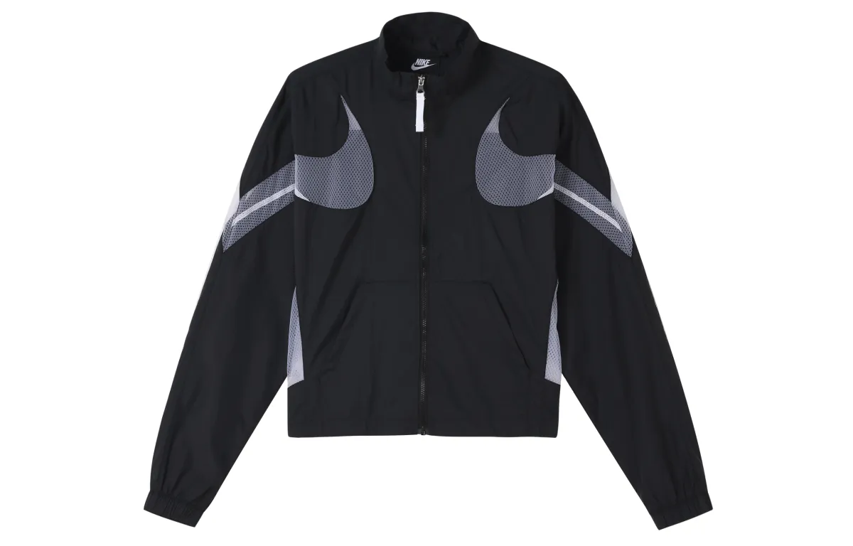 Nike Jackets Women's Black Stand Collar Moderate