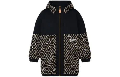 LOUIS VUITTON Pre Owned 2010s Monogram Zip up Hoodie
