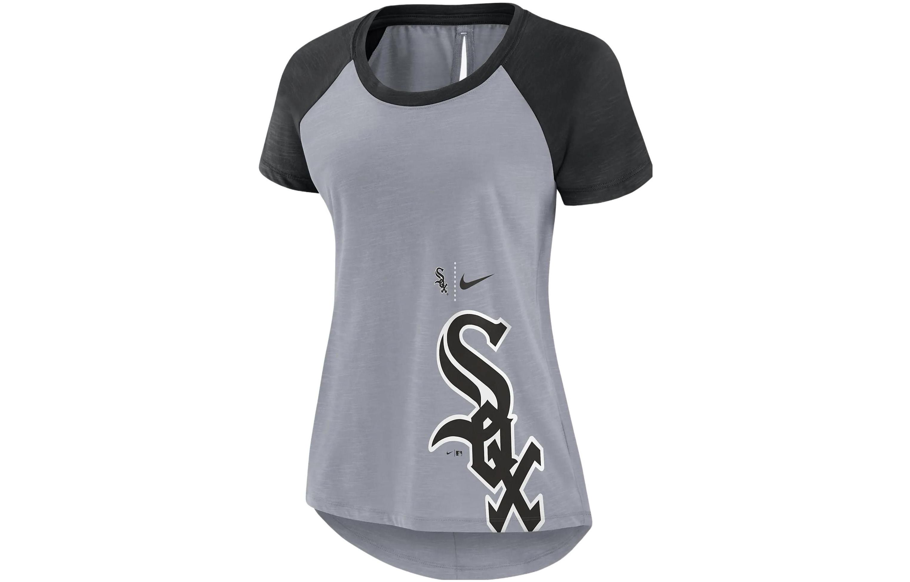Nike T Shirts Women's Black Gray Mixed Color Crew Neck Moderate Other