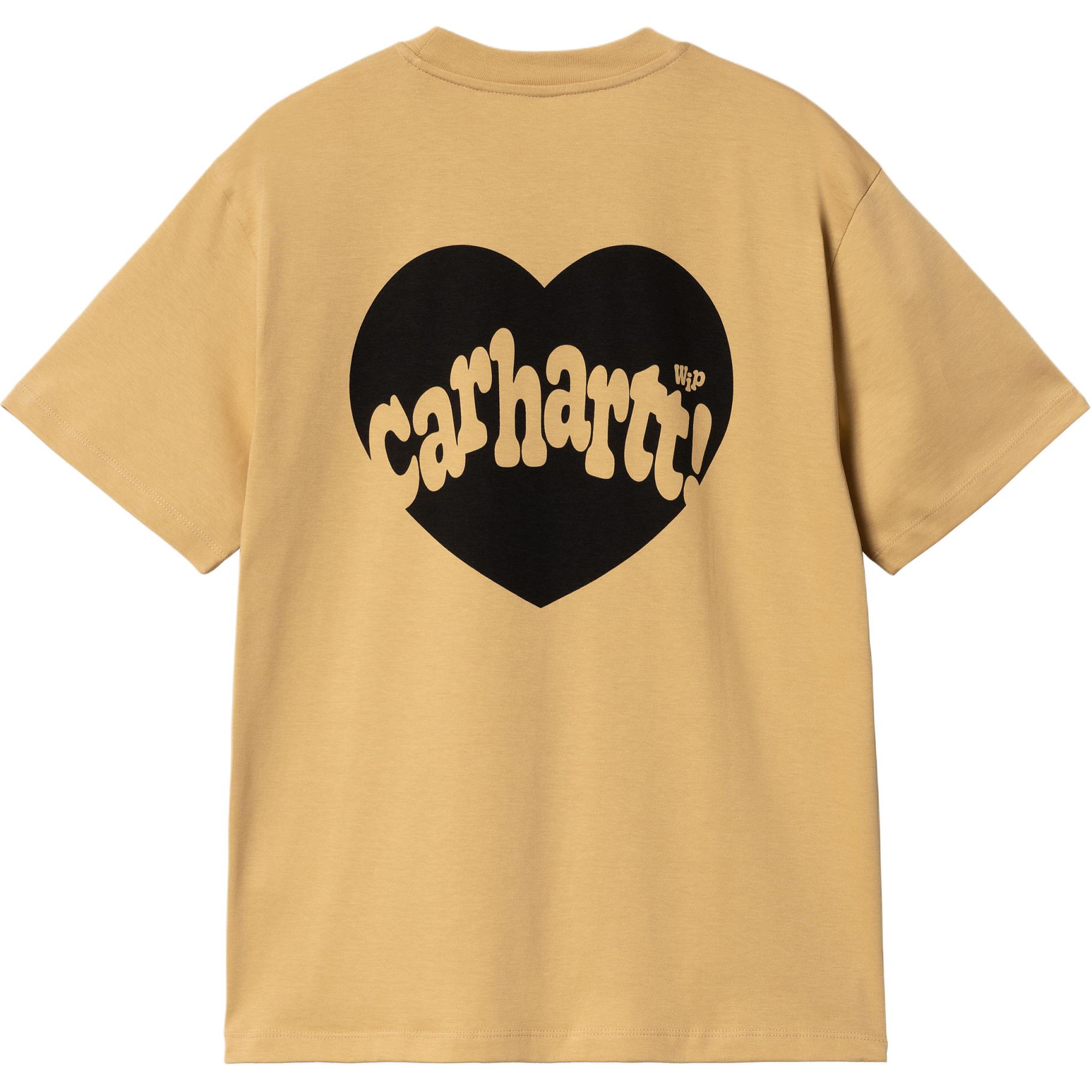 Женская футболка Carhartt WIP (оранжевая)