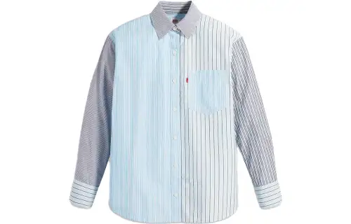 Levis Shirts Women's Blue Lapel Moderate Shirt