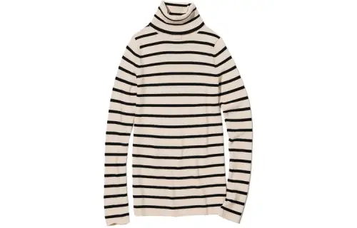UNIQLO Knitwear Women's Ivory Turtleneck Moderate Base Layer