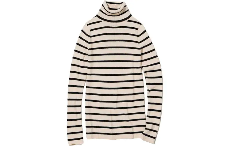 UNIQLO Knitwear Women's Ivory Turtleneck Moderate Base Layer