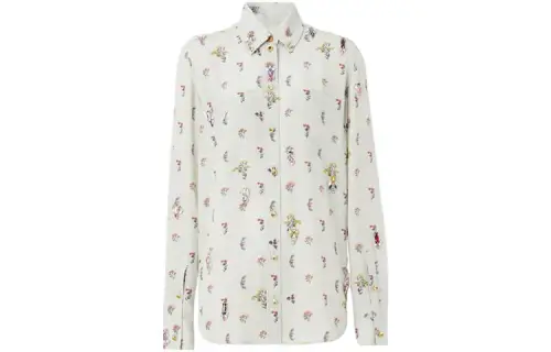 Burberry Shirts Women's Ecru Square Collar Moderate Other