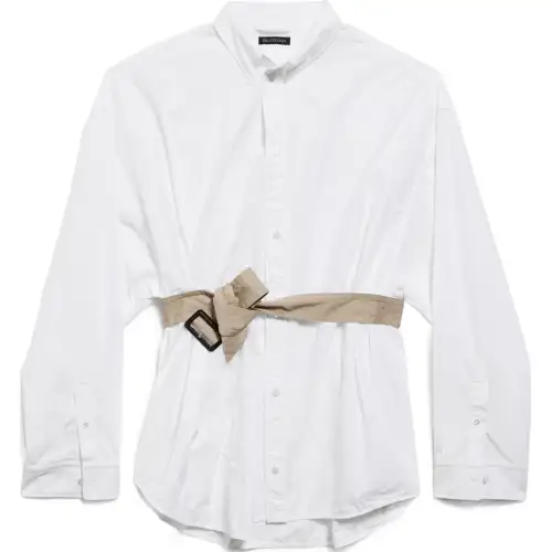Balenciaga Long-Sleeved Belt Shirt
