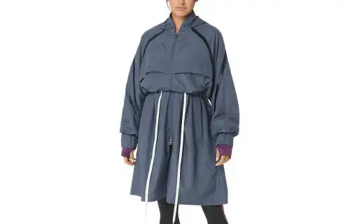 ASICS Jackets Women's Gray Hooded Moderate Other