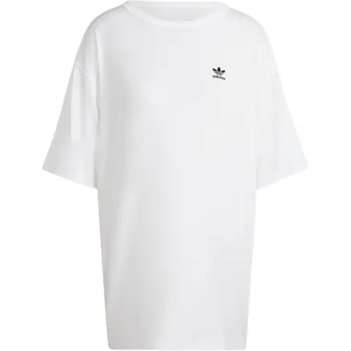 Adidas Originals Trefoil Drop Shoulder Sleeve T Shirt Women's White
