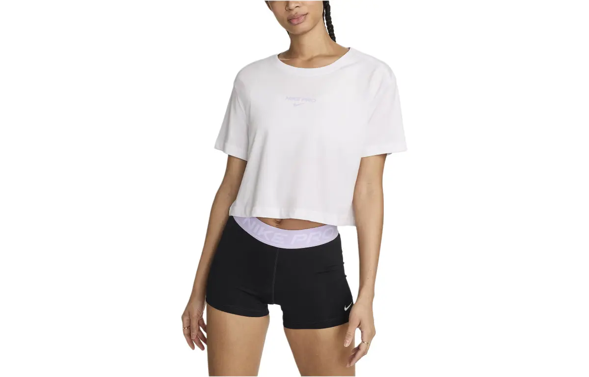 Nike Drop Shoulder Sleeve T Shirt Women's White