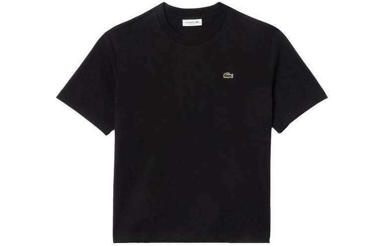 Женская футболка LACOSTE (черная)