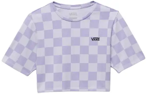 Vans Check T Shirt Women's Purple