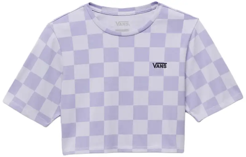 Vans Check T Shirt Women's Purple