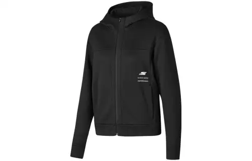 Skechers Sweatshirts Women's Carbon Black Hooded Moderate Cardigan