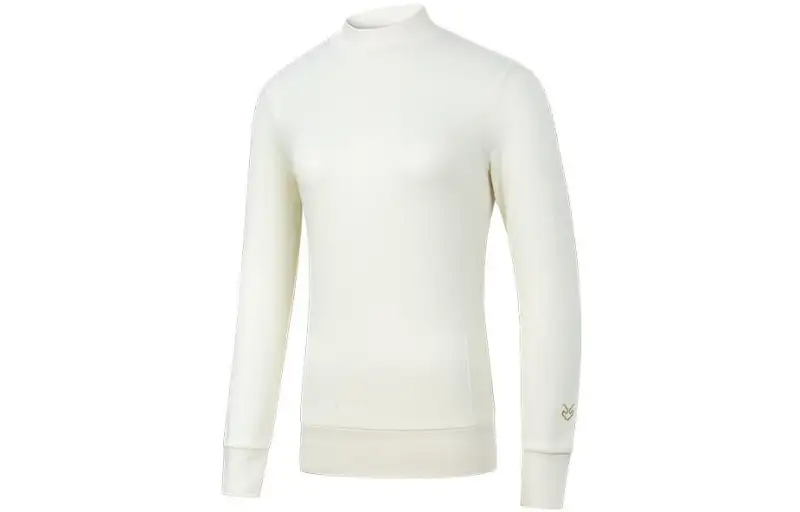 ANTA Sweatshirts Women's Vanilla White Crew Neck Thickened Regular