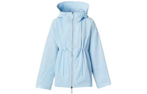 Burberry Shape Memory Lightweight Hooded Jacket 'Pale Blue'