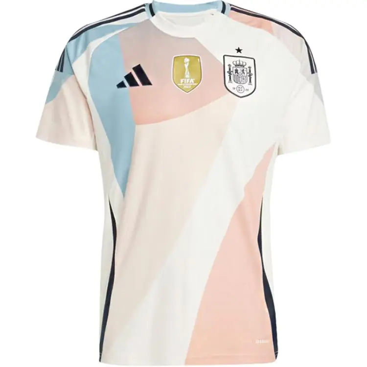 Adidas Spain National Team Soccer Jersey Fan Edition Unisex Blue/Pink/White