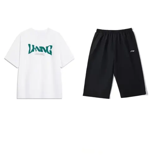 Li Ning Casual Sportswear Men's Crew Neck Moderate