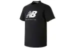 New Balance T Shirts Women's Black Crew Neck Moderate Straight Fit