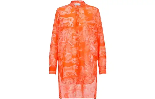 DIOR Shirts Women's Orange Crew Neck Moderate