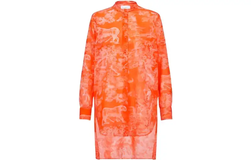 DIOR Shirts Women's Orange Crew Neck Moderate