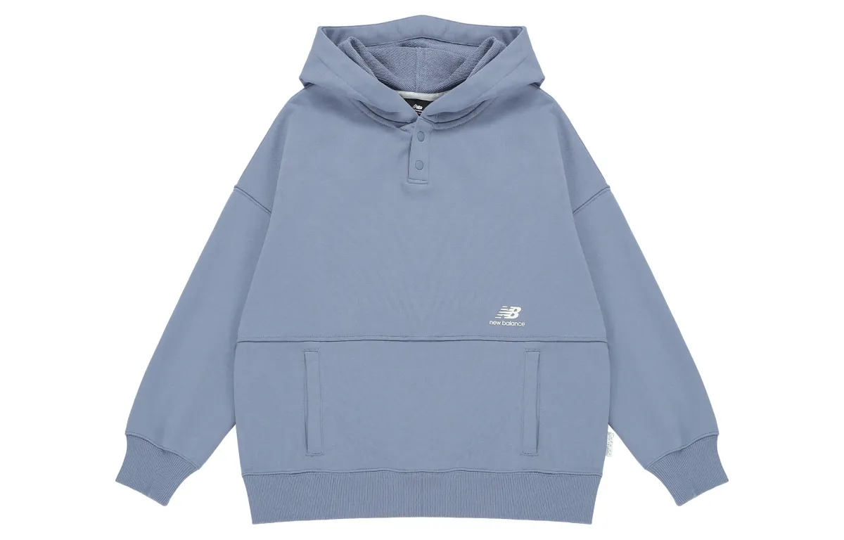 New Balance Sweatshirts Women's Gray Hooded Moderate Regular