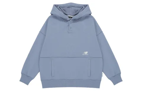 New Balance Sweatshirts Women's Gray Hooded Moderate Regular