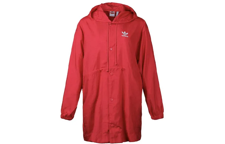 Adidas Originals Jackets Women's Red Hooded Moderate Other