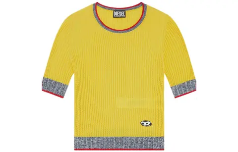 DIESEL Knitwear Women's Yellow Crew Neck Moderate Other