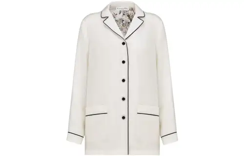 DIOR Shirts Women's White Square Collar Moderate Other