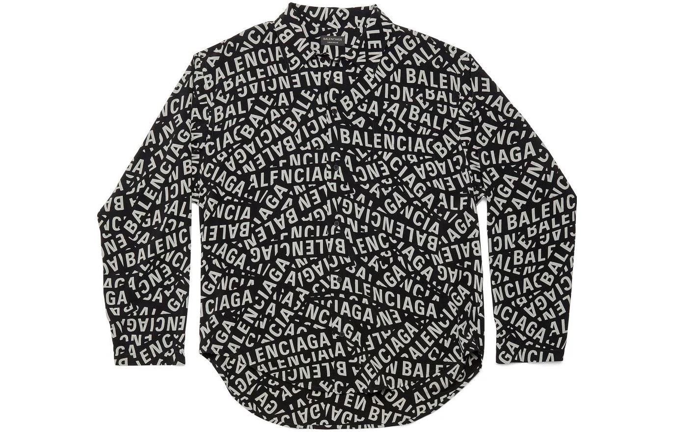 Женская рубашка Balenciaga (черная)