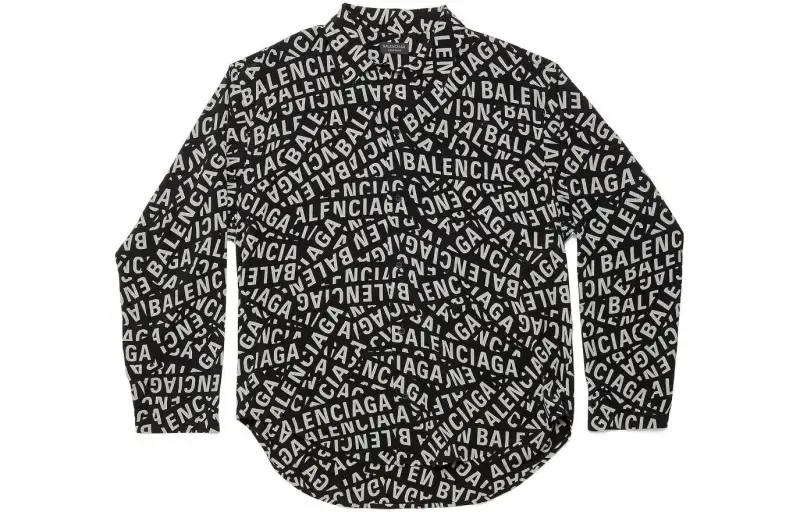 Logo Stripes-print shirt