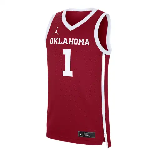 Jordan Oklahoma Sooners Replica Men's Jordan Brand College Basketball Jersey