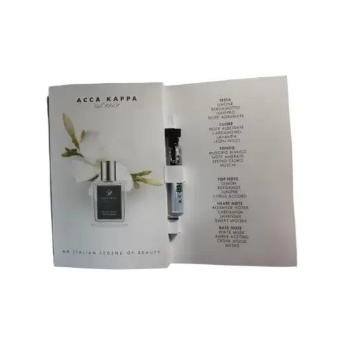 Acca kappa dal 1896 acca kappa perfume sample pack collection white moss/citrus green tea/winter plum and other Q fragrance early adopter experience pack EDP 2ml