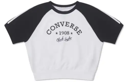 Converse T Shirts Women's Crew Neck Moderate Straight Fit