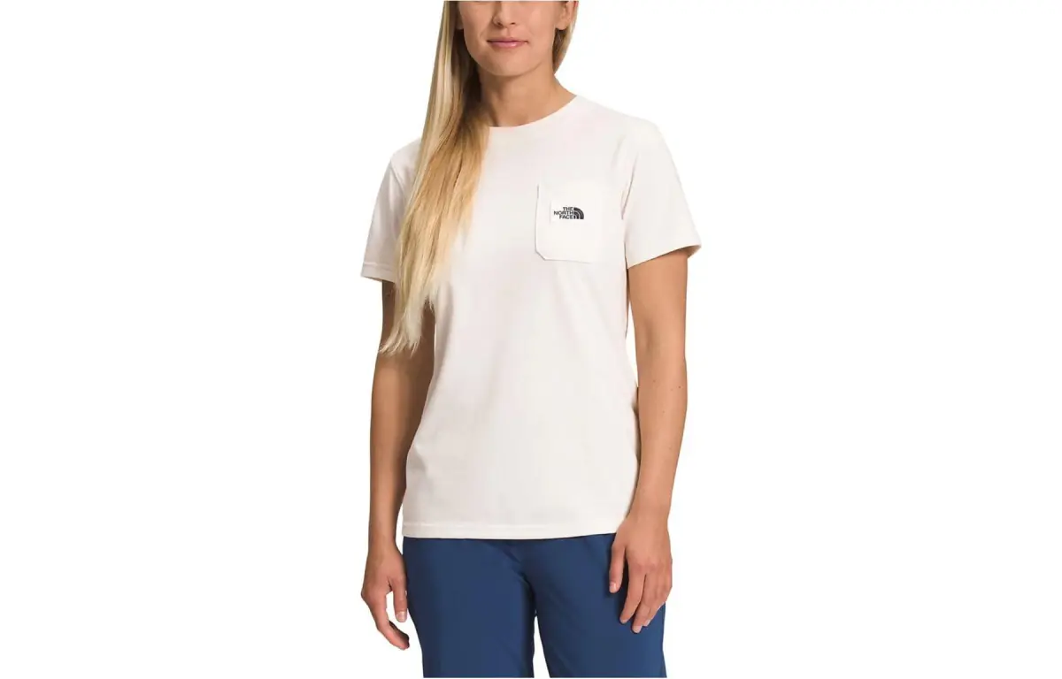 THE NORTH FACE T-Shirts Women's White Crew Neck Moderate Straight Fit