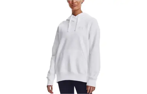Under Armour Sweatshirts Women's White Hooded Moderate Regular