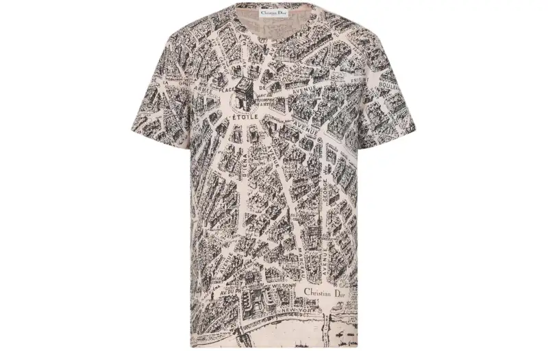 DIOR Drop Shoulder Sleeve T Shirt Women's Light Umber