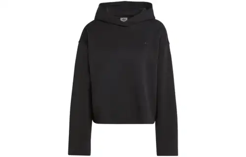 Adidas Originals Sweatshirts Women's Black Hooded Moderate Regular