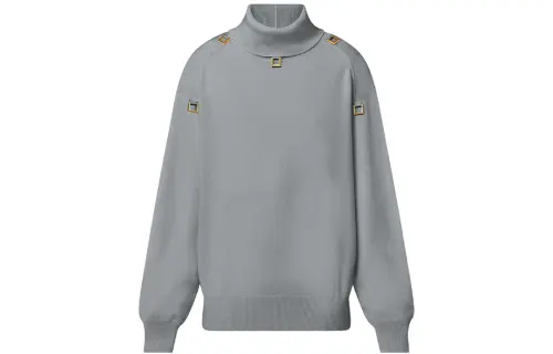 LOUIS VUITTON FW22 Cashmere Sweater Women's Gray
