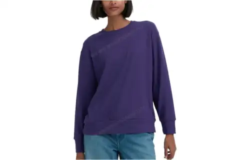 UNIQLO Knitwear Women's Dark Reddish Purple Crew Neck Moderate Other