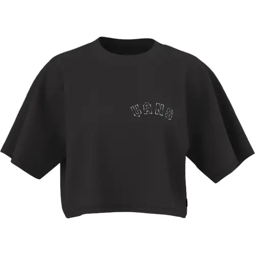 Vans Drop Shoulder Sleeve T Shirt Women's Black