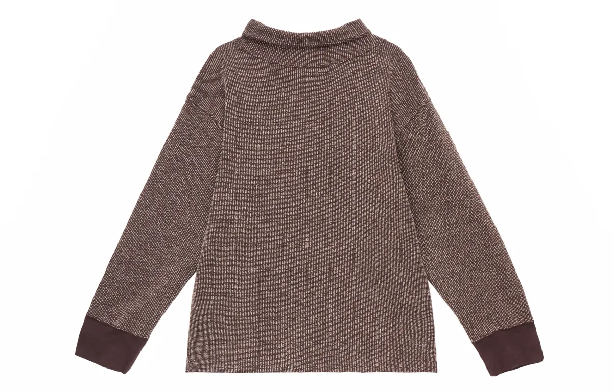 Nike Sweatshirts Women's Brown Half-Turtleneck Moderate Regular