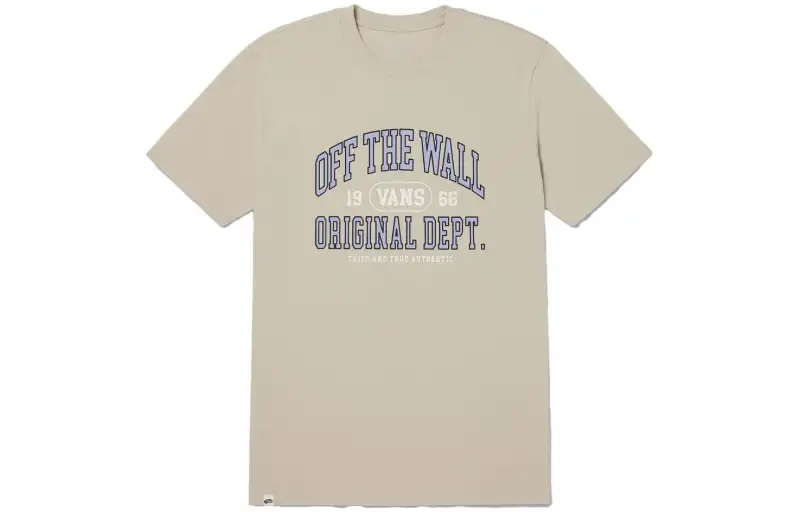 Vans T Shirts Women's Oat Crew Neck Moderate Straight Fit