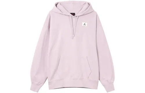 Jordan W J Flight Flc Hoodie Solid Color Logo Athleisure Fleece Lined Hooded Pullover Long Sleeved Sweatshirt Women's