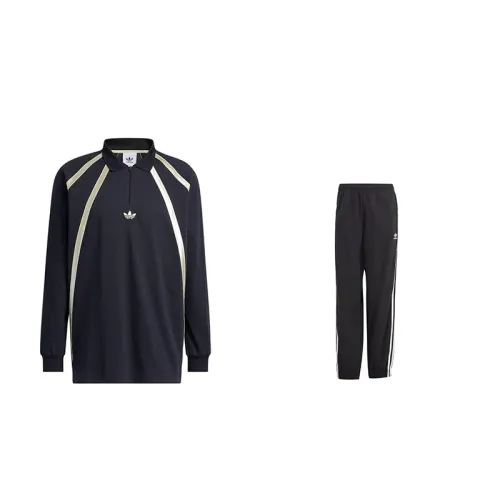 Adidas Originals Sweatshirt Sets Unisex Lapel Moderate