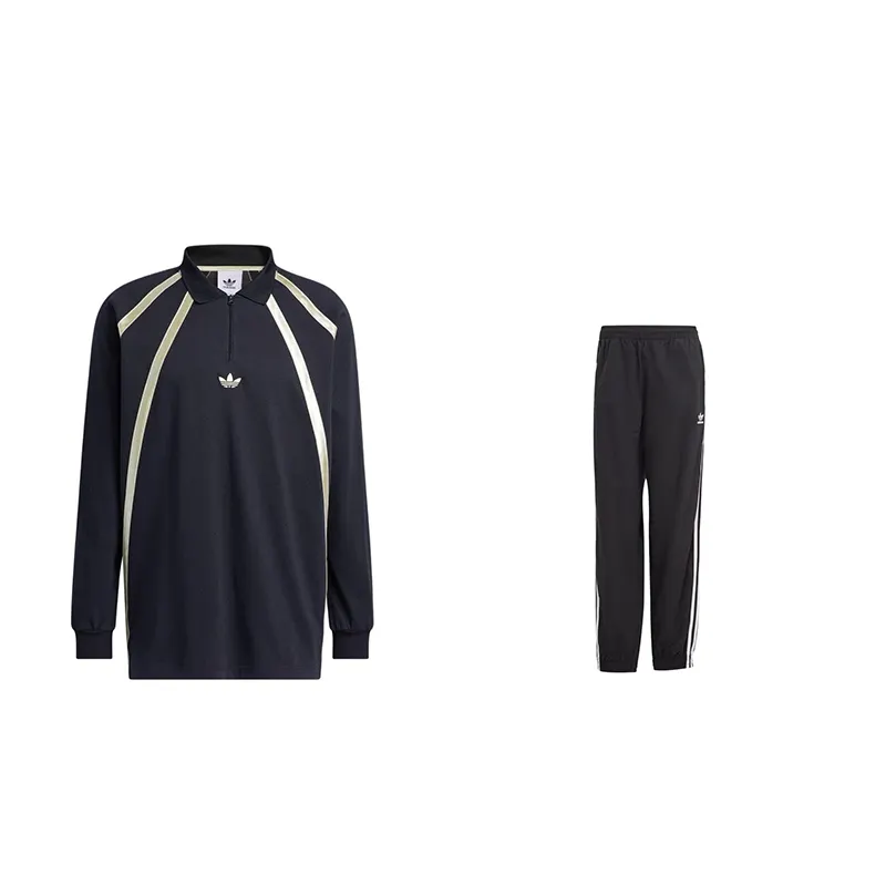 Adidas Originals Sweatshirt Sets Unisex Lapel Moderate