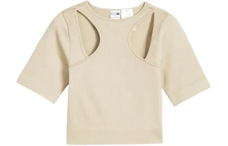 PUMA HER CREW TR T Shirt Women's Ecru