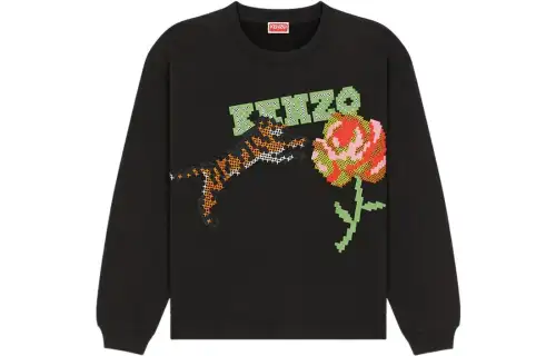 KENZO Pixels SS23 Sweatshirt Women's Black