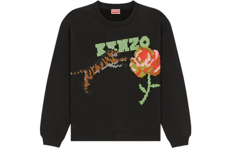 KENZO Pixels SS23 Sweatshirt Women's Black