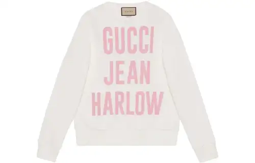 GUCCI Sweatshirts Women's White Crew Neck Moderate Regular