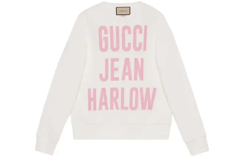 GUCCI Sweatshirts Women's White Crew Neck Moderate Regular